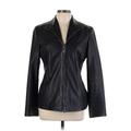 Cole Haan Denim Jacket: Black Jackets & Outerwear - Women's Size Large