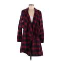 Blue Rain Jacket: Red Plaid Jackets & Outerwear - Women's Size Medium