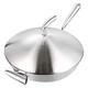 WBDHEHHD Wok Pan Frying Pan Stainless Steel WokHard-Anodized Aluminum Wok with lid Nonstick Stir Fry Pan Stainless Steel Handle Vision