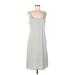 J.B.S. Casual Dress - Slip dress: Gray Solid Dresses - Women's Size 12