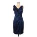 Donna Ricco Cocktail Dress: Blue Dresses - Women's Size 6