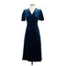 Draper James Casual Dress - Midi: Blue Dresses - New - Women's Size 0