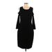 Calvin Klein Casual Dress - Midi: Black Dresses - Women's Size Large