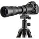 JINTU 420-800mm f/8.3-16 Manual Focus SLR Camera Telephoto Lens Compatible with Fuji Fujifilm X-Mount Mirrorless X-T3 X-T2 X-T20 X-T30 X-T10 X-T100 X-PRO2 X-E3 Black
