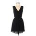 Lush Casual Dress - A-Line: Black Solid Dresses - Women's Size Medium