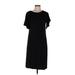 Uniqlo Casual Dress - Midi: Black Solid Dresses - Women's Size Medium