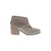 TOMS for Target Ankle Boots: Gray Shoes - Women's Size 10