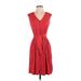 Plenty By Tracy Reese Casual Dress - Wrap: Red Dresses - Women's Size Small