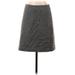 French Connection Wool Skirt: Gray Marled Bottoms - Women's Size 4