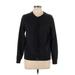 Lands' End Cardigan Sweater: Black Sweaters & Sweatshirts - Women's Size Large