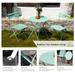 Folding Camping Chairs, Accent Chairs & Table Set, Foldable Steel Patio Bistro Set, Green Powder Coated Outdoor Furniture Sets