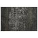 Gray 92 x 64 x 0.4 in Area Rug - 17 Stories Rectangle Locksley Cotton Area Rug w/ Non-Slip Backing Cotton | 92 H x 64 W x 0.4 D in | Wayfair