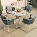 Bloomsbury Market Nordic leisure patio table & chair combination | Wayfair 04D50C6AC87F4B07A997DDBAE2066FC9