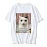Unique Your Balls esplode Funny Cat Meme Graphic T Shirt T-Shirt Hip Hop moda uomo T-Shirt Casual in