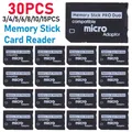 Adaptateur de carte mémoire pour PSP Micro SD 1 Mo-128 Go Memory Stick Pro Duo 30-1 pièces