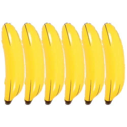 6 stücke PVC aufblasbare Banane Spielzeug Banane aufblasbare Spielzeug Float aufblasbare Banane