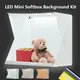 40CM LED Softbox fotografia portatile Studio fotografico Mini Lightbox Kit di sfondo e 6 fondali