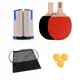 Kit de raquette de ping-pong télescopique portable avec filet rétractable raquette de tennis de