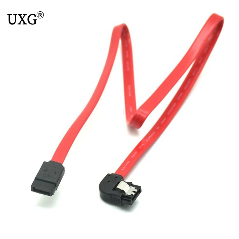 Gerade UP Links Rechts Seite Winkel 6 Gb/s SATA3 Serial ATA DATEN kabel mit latch für PC SATA 3,0 SATAIII 6Gbps Festplatte Festplatte/SSD Image
