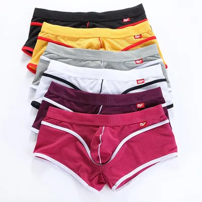 WJ Sexy Männer Unterwäsche Boxer Männer Calzoncillos Hombre Boxer Marca Cuecas Slip Homme Männliche Unterwäsche Spandex Low Rise Boxer