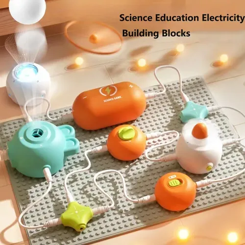 Kinder Schaltung blöcke Wissenschaft Spielzeug elektronische Bausteine Wissenschaft Experiment