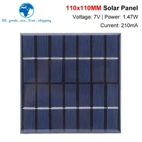 Tzt 7v 210ma 1 47 w Solar panel poly kristallin 110*110mm Mini Sun power Solaranlage DIY für