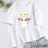 Suzume No Tojimari Daijin Cat T-shirt cotone manica corta Oneck Graphic magliette Anime Slim Fit