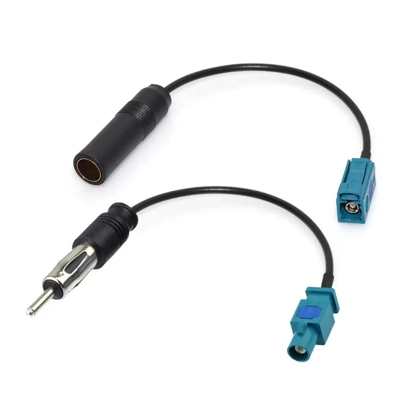 2 stücke Auto FM AM Stereo Radio Antenne Fakra Adapter Kabel für Fakra Z Buchse auf Din Buchse Fakra Z Stecker auf DIN Stecker Adapter Image