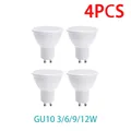 Ampoule de Projecteur LED GU10 AC220V 3W 6W 9W 12W Angle de Faisceau Résistant à 180 Lumen ÉWer