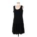 MSK Casual Dress - DropWaist: Black Solid Dresses - Women's Size Large