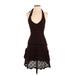 Moda International Casual Dress - Mini: Brown Dresses - Women's Size Small