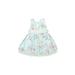 Mila And Emma Dress: Blue Floral Motif Skirts & Dresses - Size 3Toddler