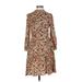 Zara Basic Cocktail Dress: Brown Baroque Print Dresses - Women's Size Small