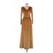 Baltic Born Casual Dress: Gold Dresses - Women's Size Large