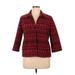 Alfred Dunner Jacket: Red Print Jackets & Outerwear - Women's Size 16 Petite