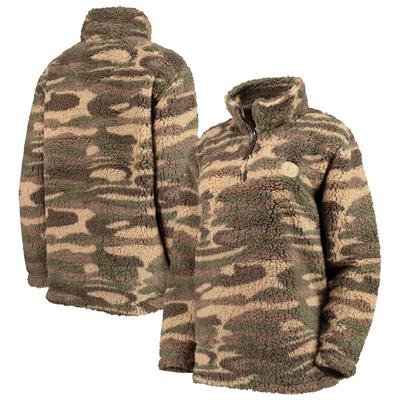 G-III Sports by Carl Banks Camo Boston Bruins Sherpa Quarter-Zip-Jacke für Damen Image