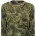 Johnny Was Women's Hirz Camo Crew Neck Lightweight Sweatshirt - Green