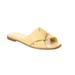 Salvadore Ferragamo Women's Alrai Leather Criss Cross Flat Sandals - Yellow