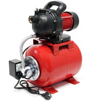 Wiltec Hauswasserwerk 1000W 3500l/h Gartenpumpe mit Druckschalter und Manometer Wasserpumpe Image