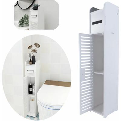 Hölzernes Badezimmer Regal Schrank Schlafzimmer Speicher Unit Freies stehendes Brett Image