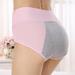 Tawop Pink 100% Cotton Thongs for Women High Waisted Comfortable Period Panties Size L-2XL