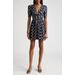 Polka Dot Pleated Linen Minidress