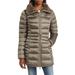 Caroline Faux Fur Collar Longline Puffer Jacket