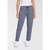 Jogginghose KANGAROOS, Damen, Gr. 40 (M), N-Gr, grau (blau, anthrazit), Sweatware, Obermaterial: 95% Baumwolle, 5% Elasthan, bedruckt, unifarben, casual, bequem knöchellang, Hosen, mit großen Taschen