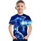 Jungen T-Shirt Kurzarm T-Shirt Tier 3D-Druck Aktiv Cool Polyester Kunstseide Schulanfang Outdoor Täglich kinderkleidung 3-12 Jahre 3D-gedruckte Grafik Hemd