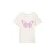 TOM TAILOR Mädchen Kinder T-Shirt mit Flügelärmeln & Schmetterling, 12906 - Wool White, 116/122