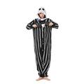 Adults' Kigurumi Pajamas Nightwear Onesie Pajamas Skeleton Reindeer Animal Jack Skellington Animal Onesie Pajamas Cute Polar Fleece polyester fibre Cosplay For Men's Women's Animal Sleepwear Cartoon