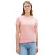 Tom Tailor Denim Damen Basic T-Shirt mit Rundhalsausschnitt, 21171 - Crystal Pink, M