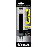 PILOT G2 Gel Ink Refills For Rolling Ball Pens Extra Fine Point Black Ink 2-Pack (77232)