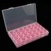 Nail Art Tools and Jewelry Storage Box Desktop Organizer Nail Art Diamond Box 28 Grids Pink